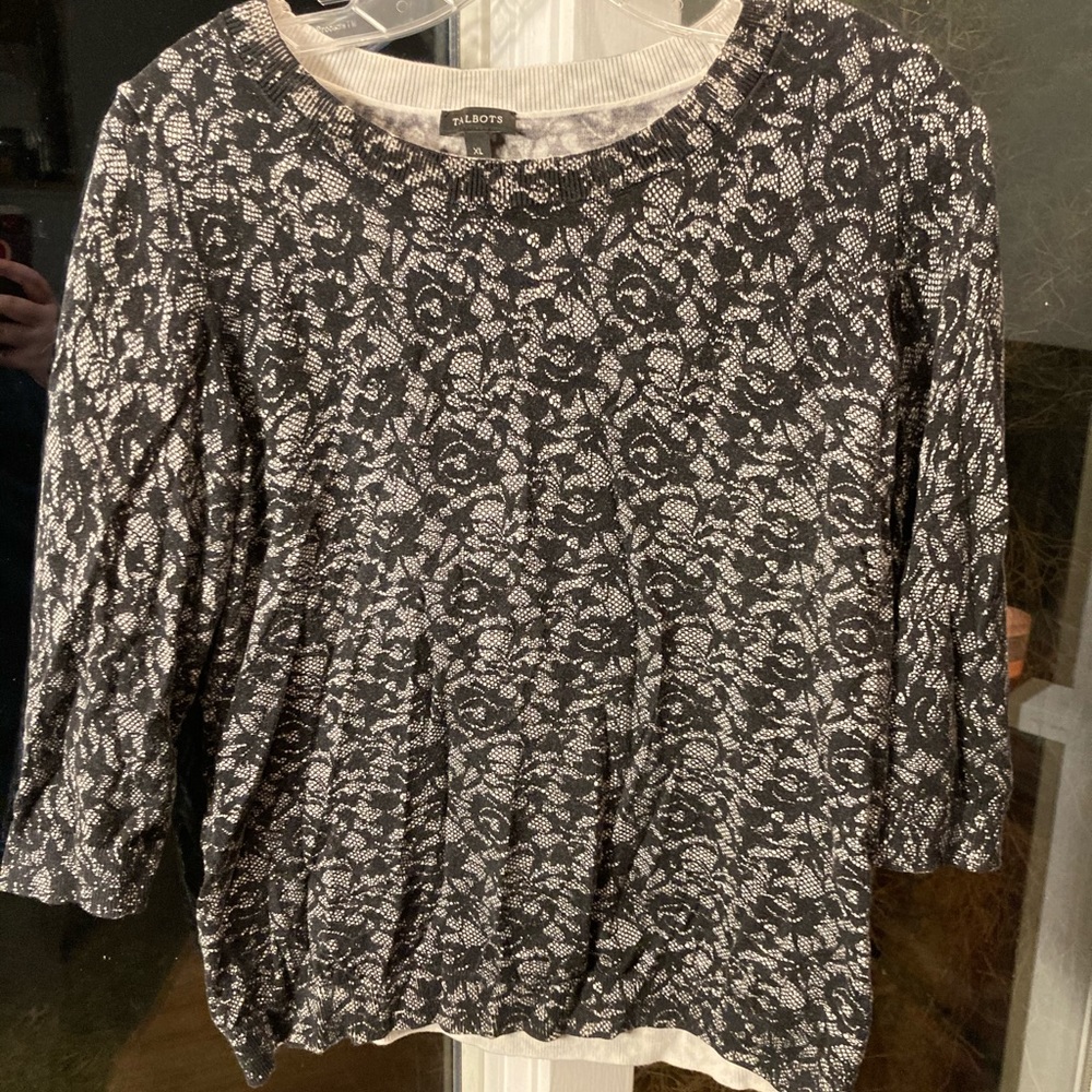 Lace print shirt